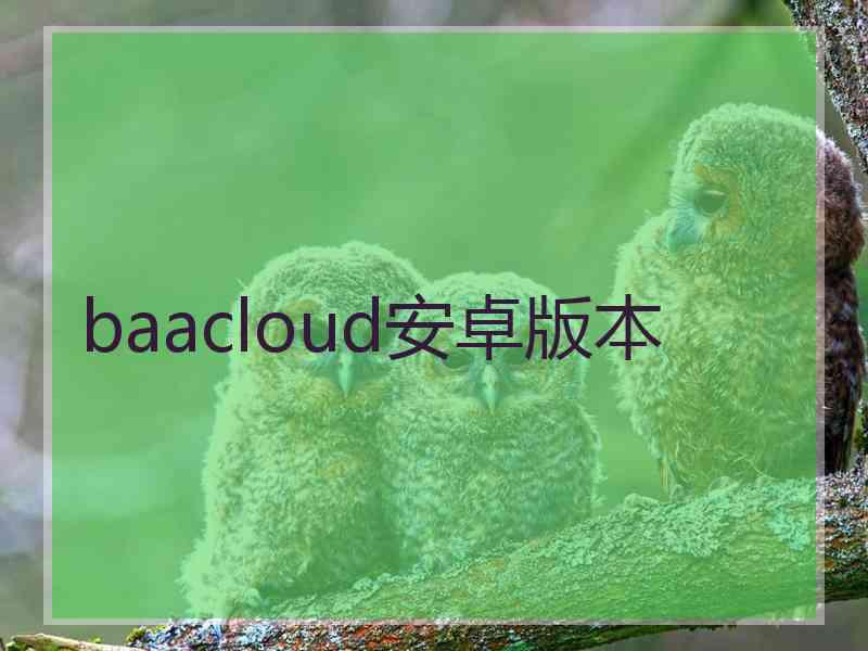 baacloud安卓版本